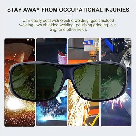 Lunettes De Soudage Anti-choc, Masque De Protection Rabattable Durable
