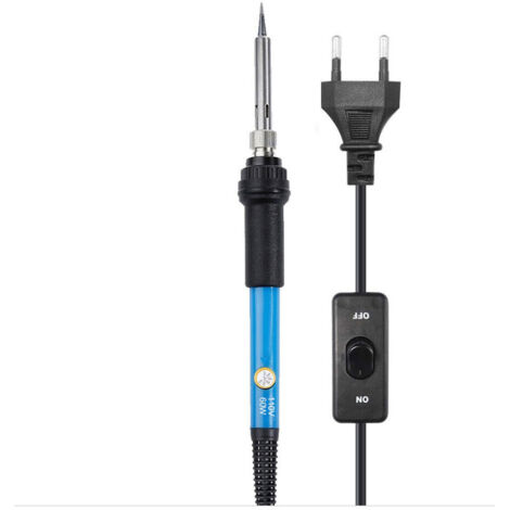 Fer à souder à température réglable 220 V 60 W, outil de réparation, lot de 2, avec interrupteur et prise européenne. (1/5)