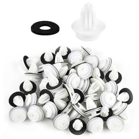 100 pièces clips de voiture, clips de retenue, clips de montage de voiture, rivets de clip de montage de véhicule universels, attaches de serrage de porte, adaptés aux panneaux de porte d (1/5)