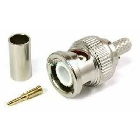 30pcs Bnc Male Crimp Connector For Cctv System Female Coupler Connector Bnc Rg59 (1/5)