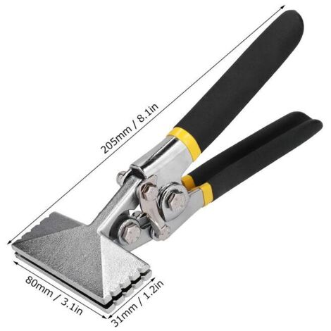 Pince Plate Couvreur Pince Pliante 45 Degrés, Pince à Tôle Large 60 Mm, Outil De Pliage Avec Poignee Antiderapante Pince Multiprise Pinces Couvreur Zingueur A Plier 97119923 Pince Multiprise A Bord Parallèle