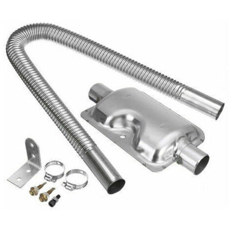 Chauffage Diesel Air Parking 600Mm Tuyau D'Echappement 24Mm Silencieux Silencieux Set Kit