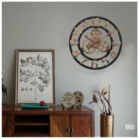 Horloge De Table Rétro Européenne Antique - Style Cheminée Rustique Or, Silencieuse Pour Salon, Chambre, Bureau