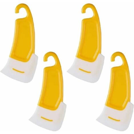 Spatule de Nettoyage de Casserole en Silicone Grattoir Résistant à la Chaleur Spatule Anti Adhérent Grattoir de Cuisine Antiadhésif pour la Cuisine la Cuisson le Mélange le Nettoyage, 4pcs, (1/5)