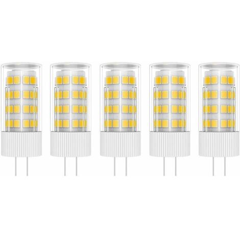 5X G4 Lampe LED 5W Ampoule Lampe 51 SMD 2835LEDs Blanc Chaud 3000K Ampoule LED Équivalent à lampe halogène 50W AC/DC 220V (1/5)