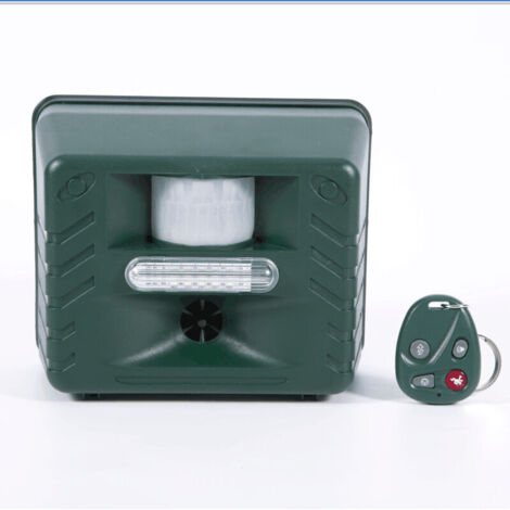 Répulseur d'animaux à ultrasons Répulseur d'oiseaux à capteur infrarouge Répulseur d'insectes électronique (1/5)