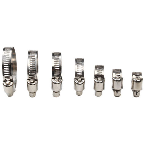 JSMTKJ 60 Pièces Colliers De Serrage En Acier Inoxydable 8-38mm – Kit Complet Réglable Pour Tuyaux Et Réparations