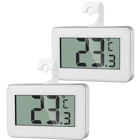 Thermomètre Numérique Mini, Thermometre Congélateur, Thermometre Frigo Digital x2 (1/4)