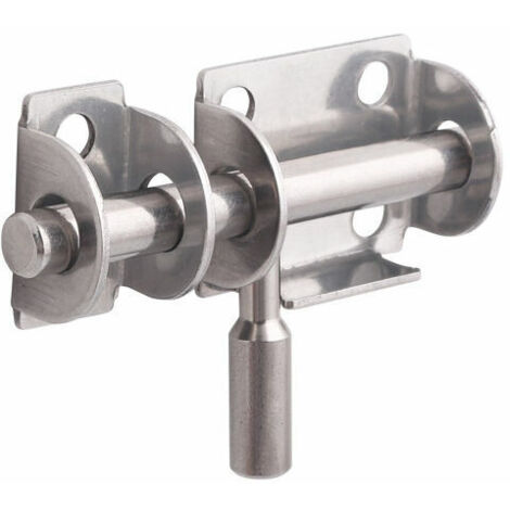Lot de 3 Pièces Loquet de Porte en Acier Inoxydable - Verrou de Sécurité pour Portes de Salle de Bain, WC, Fenêtres, Meubles et Portes en Bois - Avec vis autotaraudeuses (1/5)