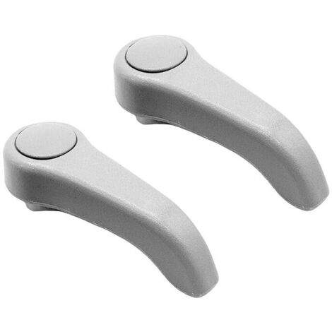 Poignée de réglage du siège avant, traction de remplacement pour réglage du siège ABS, compatible avec Renault Clio 2 Twingo 1 7701209658 7701470827 (gris) (1/5)