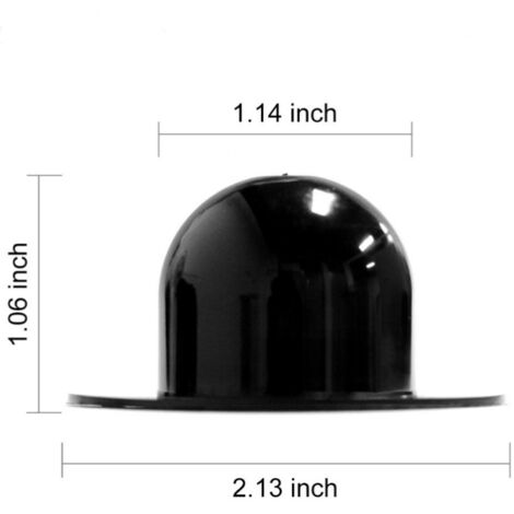 Lot de 10 bouchons de rechange pour piscine - courts et noirs - pour le fond des piscines - compatibles avec différents types de piscines (1/5)