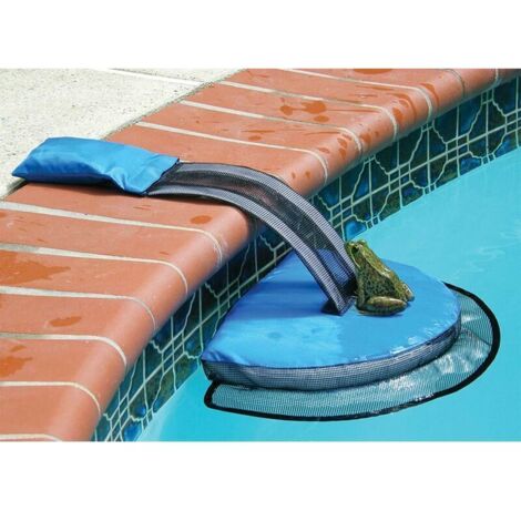 Rampes d'évacuation dédiées aux piscines et spas, adaptées à tous les petits animaux entrant dans la piscine, bleues. (1/5)