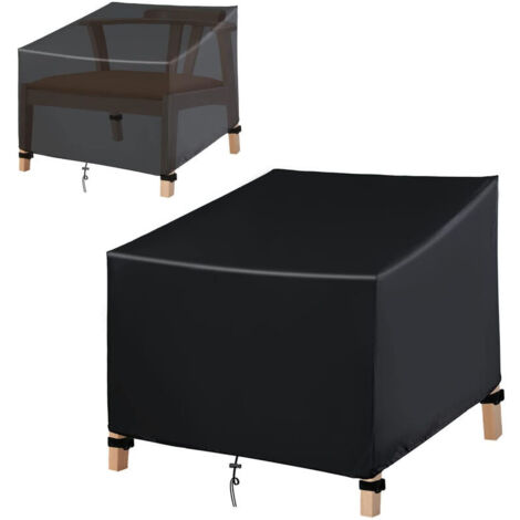 Housse de Chaise de Jardin, Housse de Protection pour chaises empilables 420D Oxford Imperméable avec Corde et Boucle, Housse de Fauteuil Exterieur Empilables, Housse de Salon de Jardin，878777cm， (1/5)
