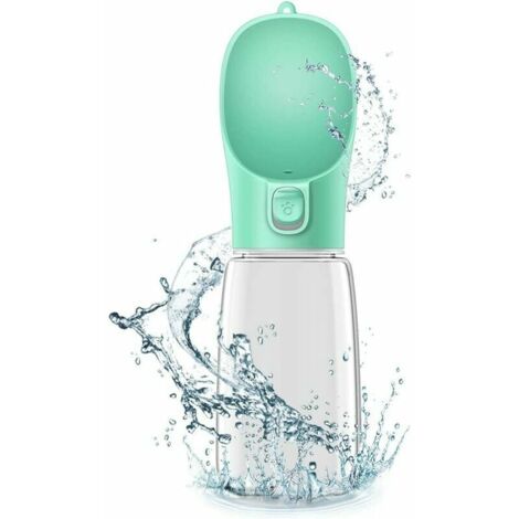Bouteille d'eau Portable pour Chien,550ml Bouteille d'eau de Voyage antibactérienne de qualité Alimentaire pour Chien et Chat, Eau Potable pour Animal de Compagnie en Plein air (1/5)