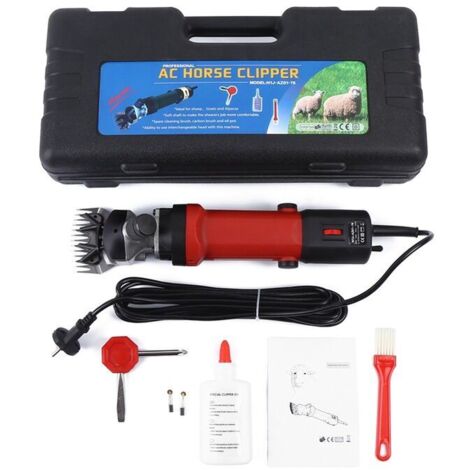 Tondeuse électrique pour moutons, 1200 W 6 vitesses professionnelles réglables et résistantes pour chèvre, lama, cheval, animal de ferme, fourrure, bétail, toilettage d'animaux