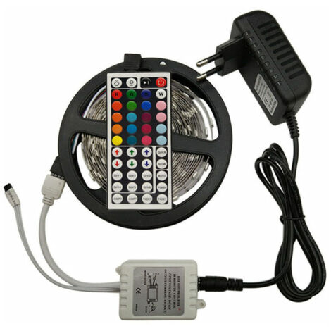 Bandes lumineuses LED 15 m RGB Couleurs changeantes LED Lumières pour la maison, la cuisine, la chambre, la chambre, le dortoir, le bar, avec télécommande IR, mode bricolage (1/3)