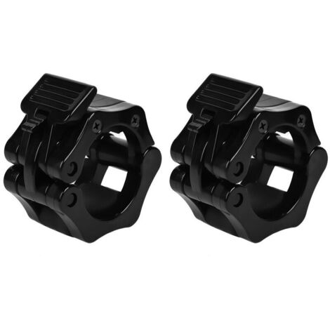 Disque Musculation 30mm - 2X Collier Bague de Serrage Haltères - Fixation Poids sur Barre de Musculation Haltérophili (1/4)