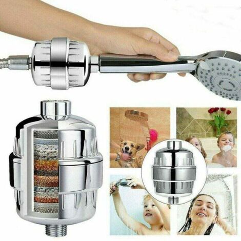 Filtre de douche universel filtre à eau adoucisseur purificateur d'eau dure pommeau de douche (1/5)