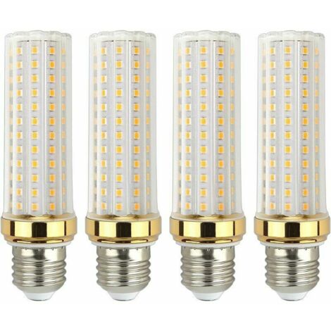 Ampoule LED E27 blanc chaud 20 W, équivalent à une lampe halogène E27 150 W, ampoule LED E27 blanc chaud pour garage/studio, lot de 4, (1/4)