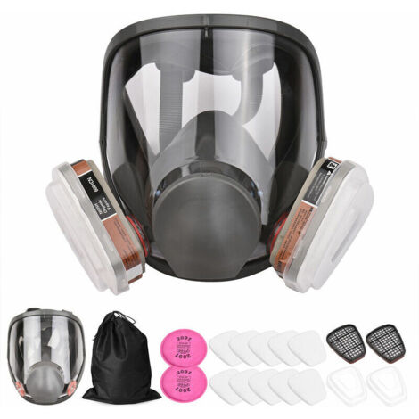 Respirateur intégral réutilisable couverture intégrale respirateur à vapeur organique 18 en 1 large champ de vision pour la protection du travail (1/4)