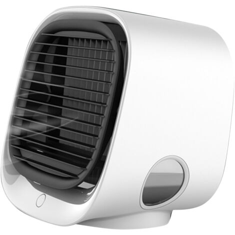 Ventilateur de brumisation Portable Mini USB Rechargeable bureau refroidissement vaporisateur ventilateur de brume d'eau pour le bureau à domicile blanc (1/5)