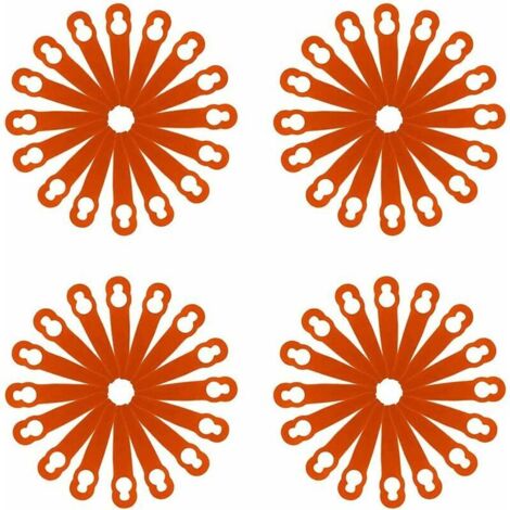 120 pièces accessoires de lames en plastique de remplacement pour STIHL Polycut 2-2 FSA 45 tondeuse à gazon coupe-herbe (1/3)