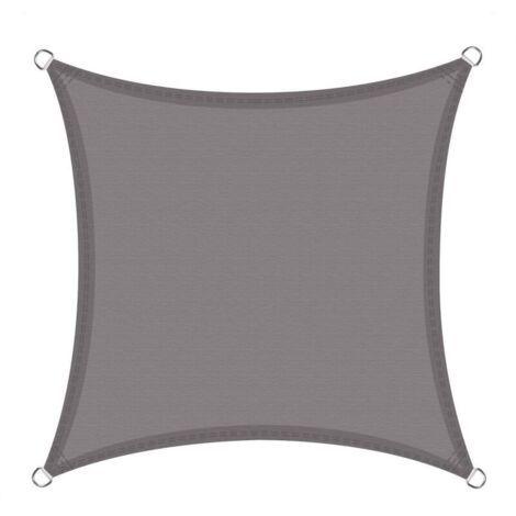 Voile d'ombrage 3x4 m protection contre la chaleur voile d'ombrage protection solaire UV protection solaire terrasse graphite - gris (1/5)