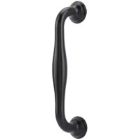Poignée de porte noire solide et durable pour placard, placard, tiroir, placard (1)
