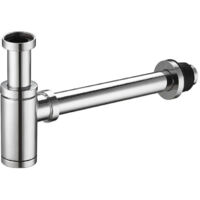 Siphon de lavabo,Siphon de lavabo universel design 100% métal chromé Ugreat