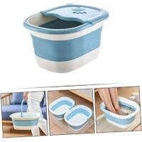 1 Pc bain de pied seau de massage des pieds tasses de fête sur la plage baignoire pliable bassin de trempage des pieds de voyage bassin de trempage des pieds pliant grande paille