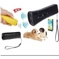 Pet Gentle Ultrasonic Dog Anti Barking Trainer LED Light Chaser, Ultrasonic Dog Repeller Portable Dog Trainer Barking Dog Trainer