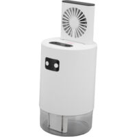 Humidificateur à ventilateur 2 en 1, réservoir d'eau de 1000ml, chargement USB, ventilateur de levage à 3 vitesses, humidificateur à double pulvérisation avec télécommande