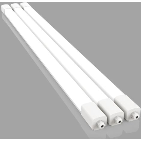 Amdelne LED Neon 60 cm LED 18W 1800 LM Blanc chaud 4000 K Tube néon, IP65 blanc- 3 pcs