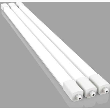 Amdelne  LED Neon 150 cm LED 45 W 4500 LM, Blanc chaud  4000 K, Tube néon,  IP65 blanc-3pcs
