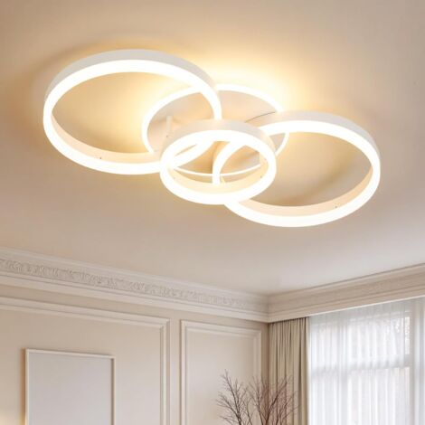 Plafonnier Créatif Anneau Led Dimmable 3000-6000 Avec Suspension