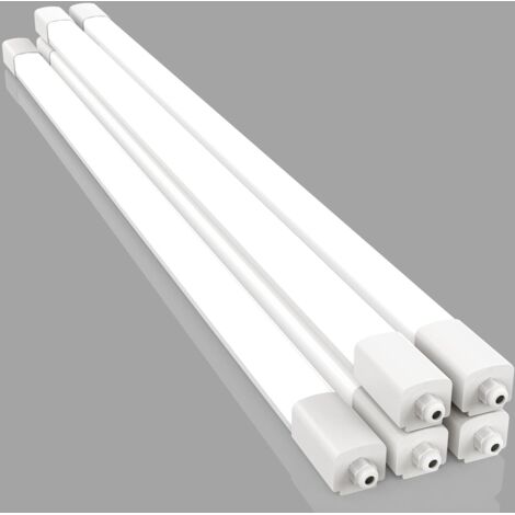 Amdelne  LED Neon 120 cm LED 36 W 3600 LM Blanc chaud  4000 K Tube néon, IP65  blanc-5pcs