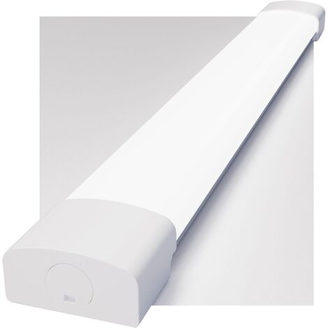 Modlicht Neon LED 60CM, 18W 1980lm Blanc Froid 5000K Tube LED, IP65 Luminaire Plafonnier - 6pcs