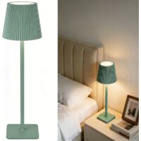 Tischlampe Akku Touch Kabellos LED Beistelllampe Batterie Aufladbar USB Nachtischlampe Grün 1er