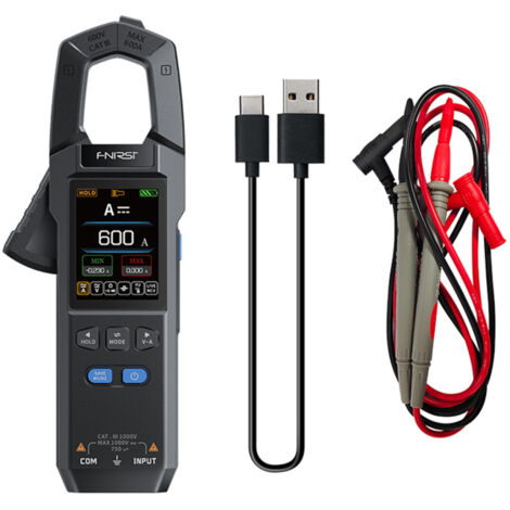 Multimètre numérique à pince de courant DC/AC DMC-100, 10000 compteurs, ampèremètre 600A, détection NCV, outils électriques professionnels (1/5)