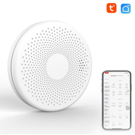Détecteur de fumée et de monoxyde de carbone intelligent Tuya WiFi 2 en 1 avec alarme sonore et lumineuse.,Détecteur monoxyde de carbone (1/5)