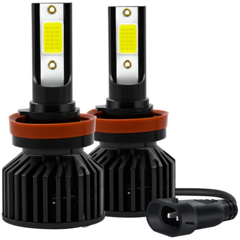 2 ampoules LED pour phares de voiture, kit de conversion tout-en-un pour feux de route LED H11 40W, étanche IP67 (1/5)
