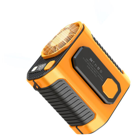 Ventilateur portable rechargeable 5000 mAh, mains libres, 100 niveaux de vitesse, ultra longue durée d'utilisation, pour extérieur, travail, (1/5)