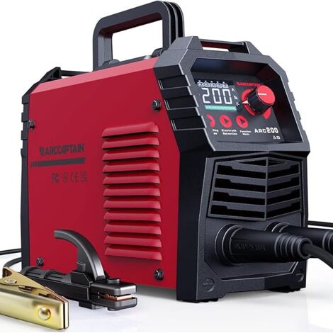 ARCCAPTAIN ARC 200 Poste à Souder DC 200A IGBT - Synergique, Lift TIG, LED, Compact Portable (MMA)