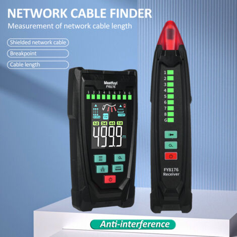 Testeur Professionnel Pour Réseau RJ45 RJ11 USB BNC Teste la longueur Cartographie Repère