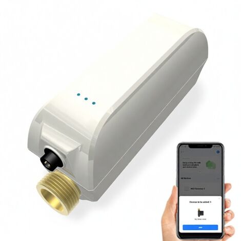 Vanne d'eau intelligente WiFi avec débitmètre – Alimentation 5V CC – Pression 0-1,3MPa – Compatible Google Assistant