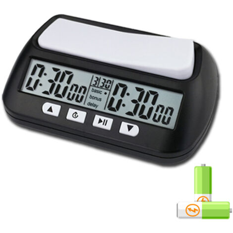 Horloge d'échecs professionnelle portable multifonction 3 en 1, minuteur de jeu numérique (1/5)