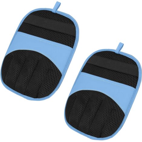 Gants de nettoyage électrostatiques pour le toilettage des poils d'animaux, bleu, lavables pour meubles, vêtements et sièges auto pour chiens et chats (2pcs)