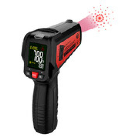 Thermomètre infrarouge portatif, plage de température de -50580℃, rapport distance-cible 12:1, compatible avec les sondes de type K (1/5)