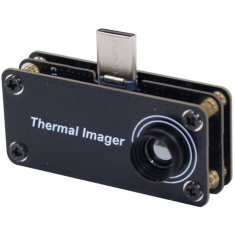 Caméra thermique infrarouge portable -20 °C à 1000 °C, détecteur de chaleur multifonctionnel, compatible avec les téléphones Android (USB-C).