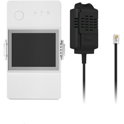 Elite Interrupteur intelligent de surveillance de la température et de l'humidité, écran LCD, interface RJ11, kit de capteurs de température et d'humidité THR316D+THS01 (1/5)